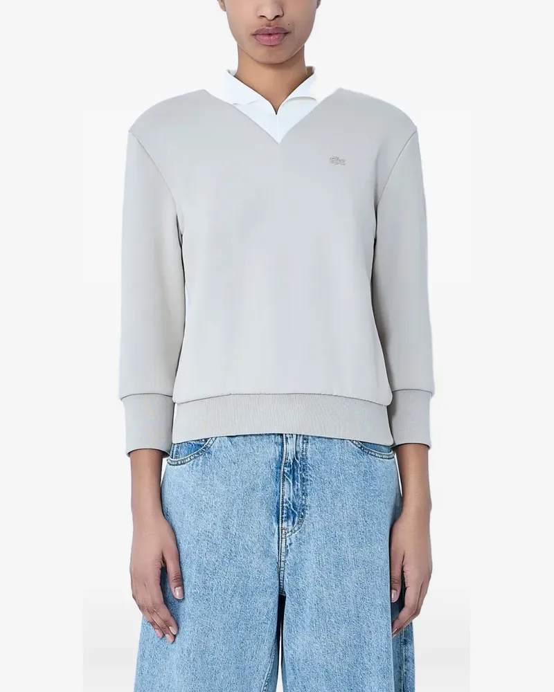 Lacoste Pullover mit V-Ausschnitt - Nude Nude