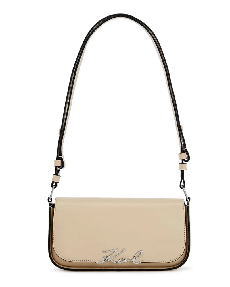 Karl Lagerfeld Signature Umhängetasche - Nude Nude