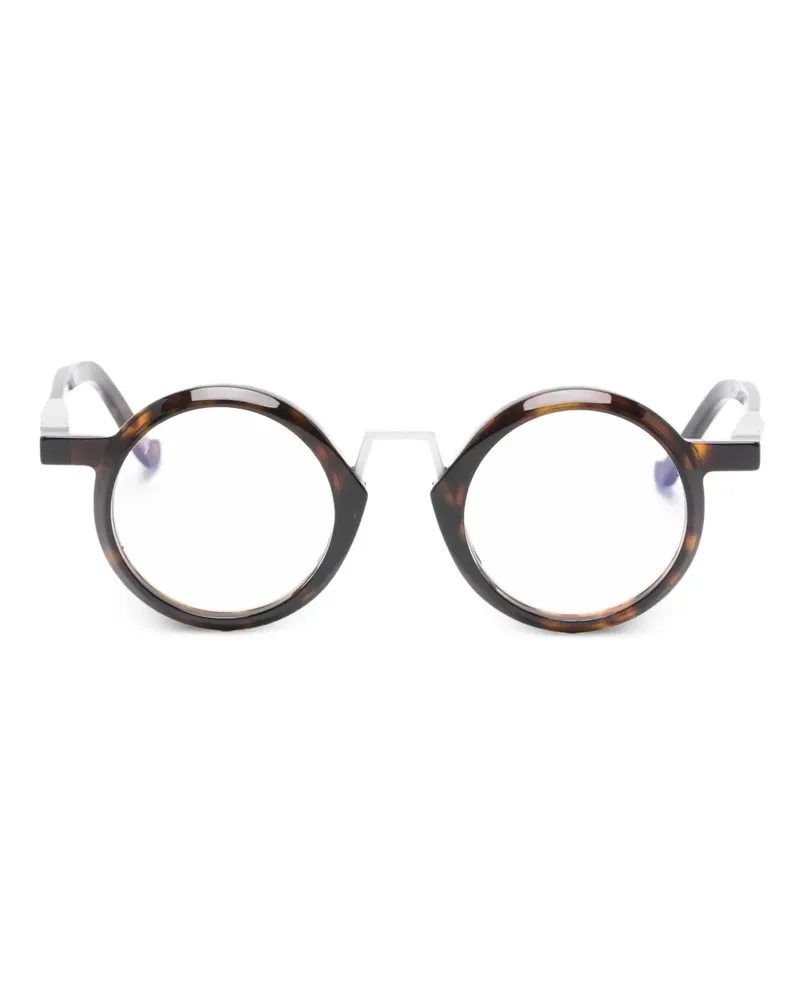 VAVA EYEWEAR WL0043 Brille mit rundem Gestell - Braun Braun