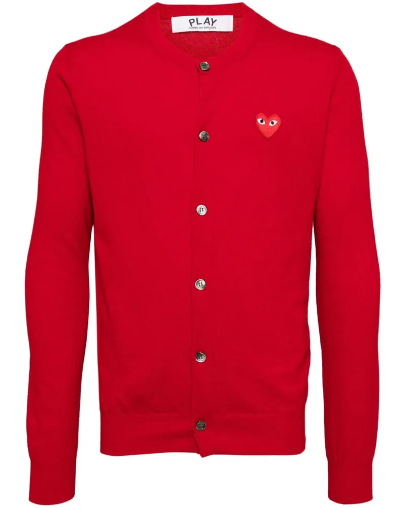 Comme des Garçons Klassischer Cardigan Rot