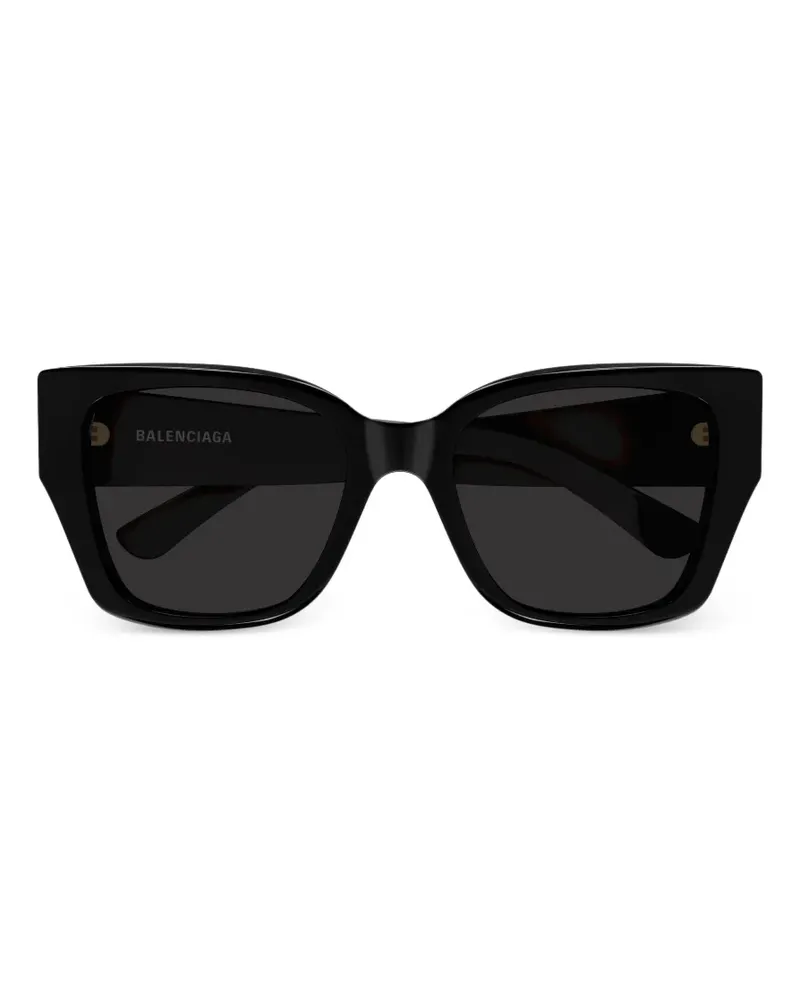Balenciaga geometric-frame sunglasses - Schwarz Schwarz