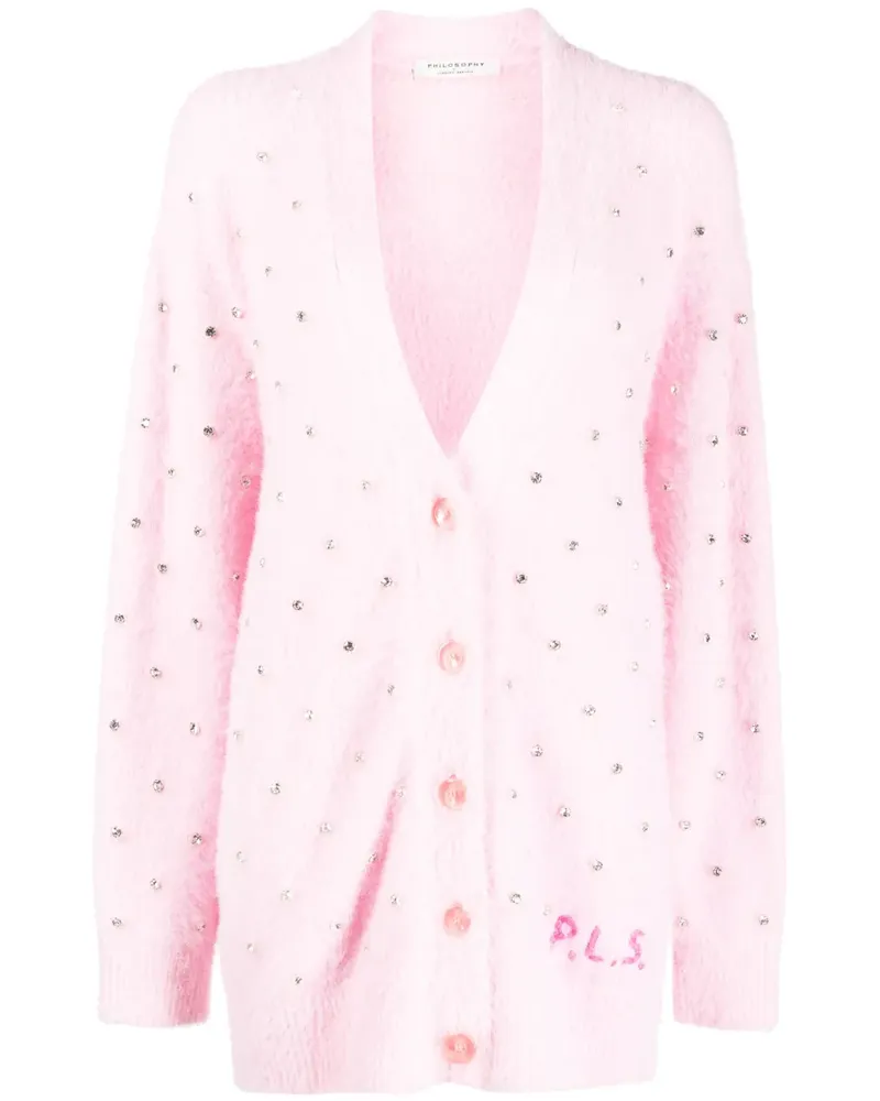 Philosophy Di Lorenzo Serafini Verzierter Cardigan - Rosa Rosa