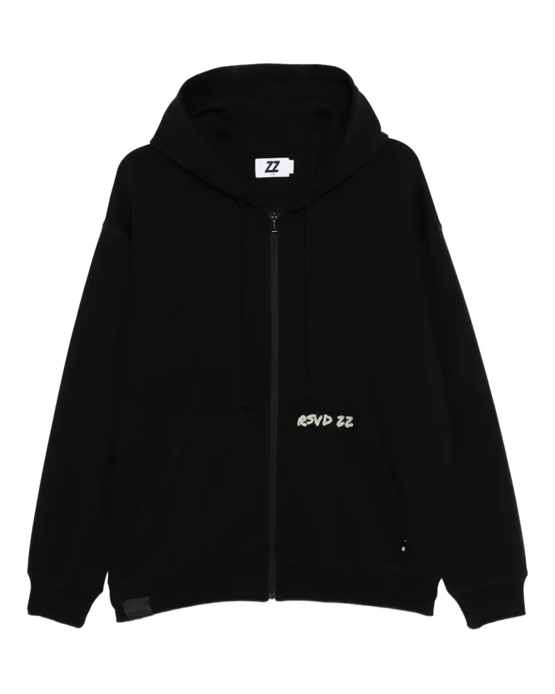 Izzue Hoodie mit Logo-Stickerei - Schwarz Schwarz