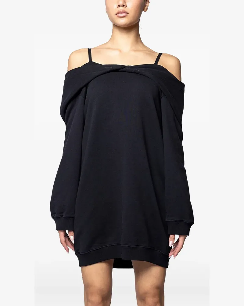 Maison Margiela Schulterfreies Minikleid - Schwarz Schwarz