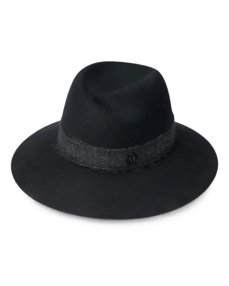 Maison Michel Virginie wool felt fedora hat - Grau Grau