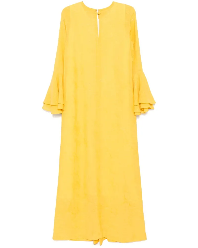 Bambah Gerüschter Aida Kaftan - Gelb Gelb