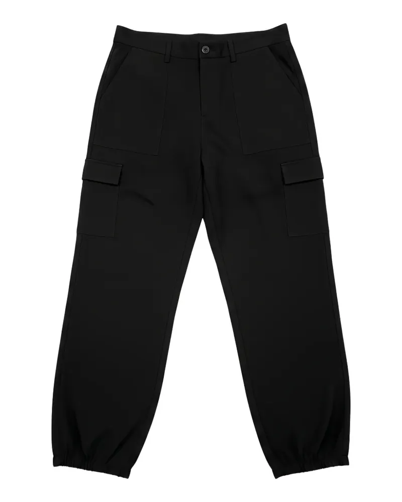 Black Label Jogginghose mit elastischen Bündchen - Schwarz Schwarz