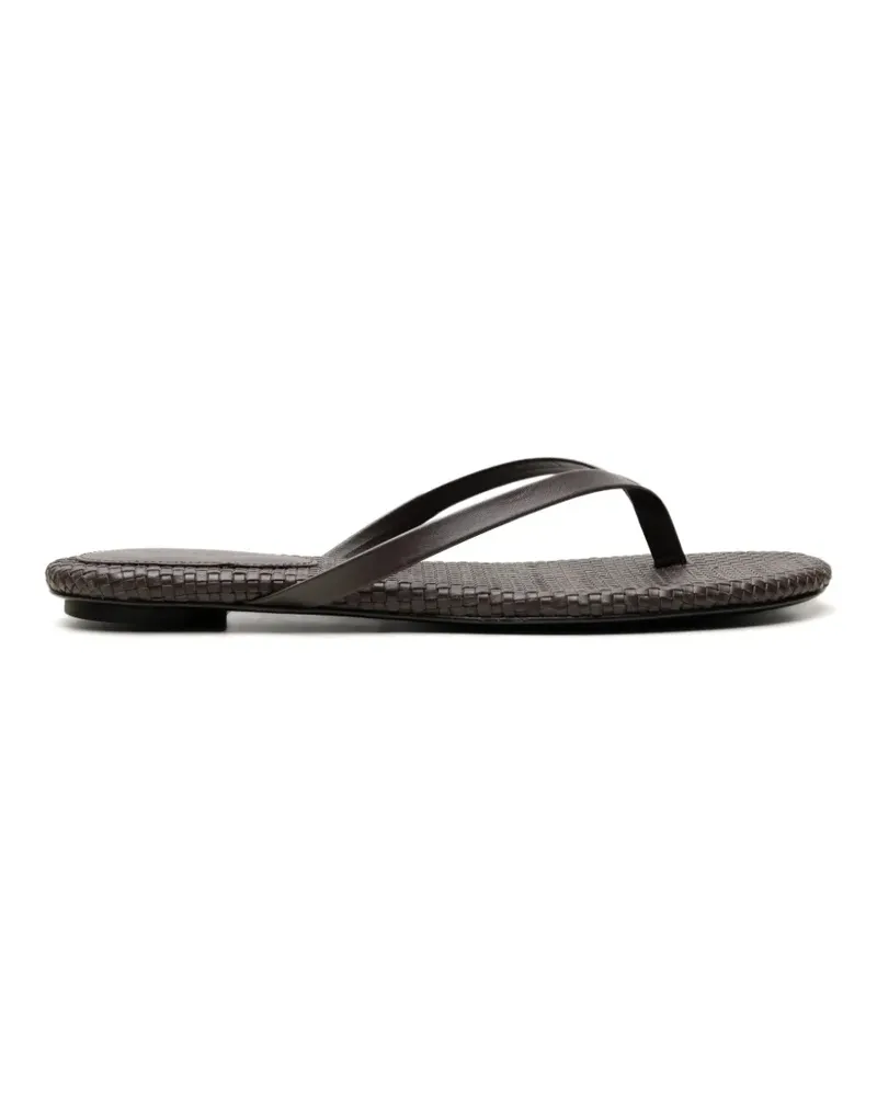 St. Agni Sandalen mit Webmuster - Braun Braun