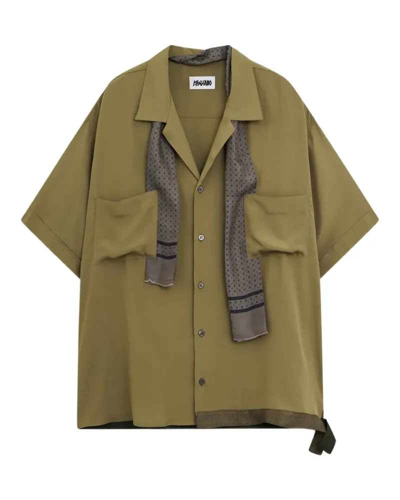 Magliano Pasolini scarf-detail shirt - Grün Grün