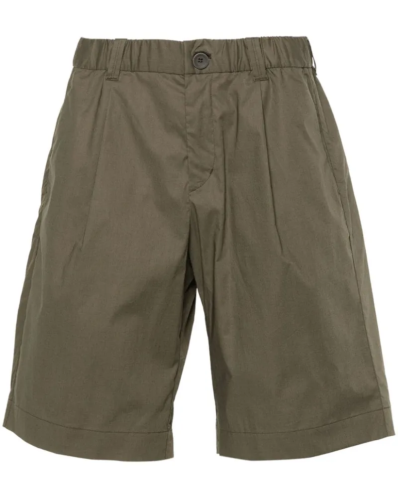Herno Chino-Shorts aus Popeline Grün