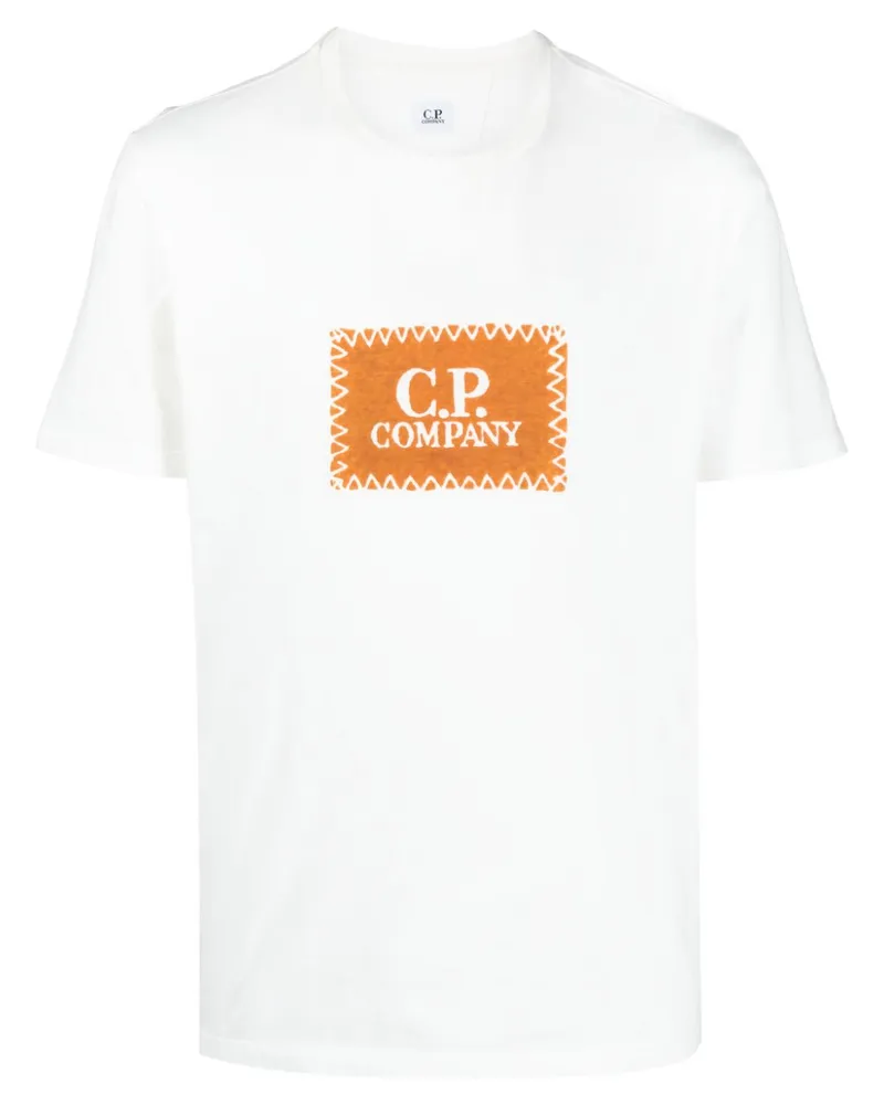 C.P. Company T-Shirt mit Logo-Print - Weiß Weiß