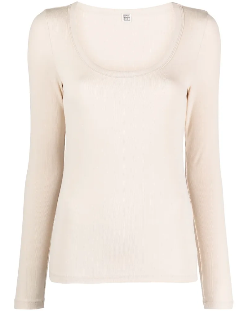 Totême Geripptes Oberteil - Nude Nude