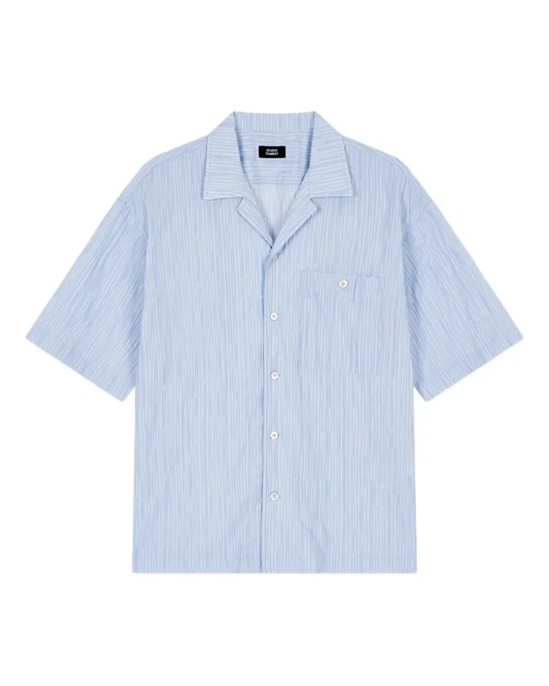 STUDIO TOMBOY Gestreiftes Hemd - Blau Blau