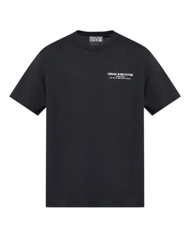 Versace Jeans T-Shirt mit Logo-Print - Schwarz Schwarz