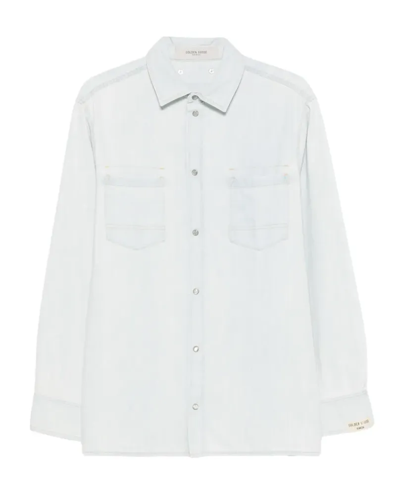 Golden Goose patch-pocket shirt - Blau Blau