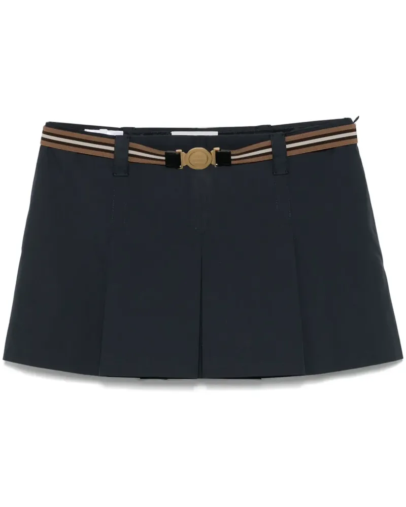 Miu Miu Minirock mit Falten - Blau Blau