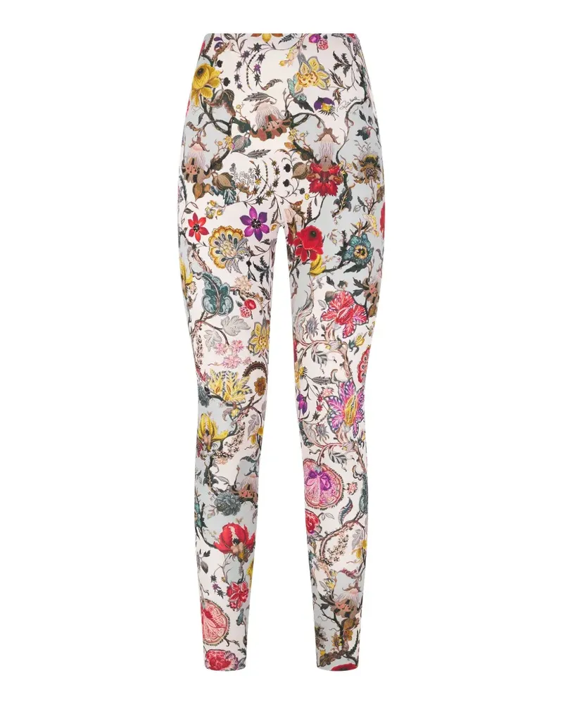 Roberto Cavalli floral-print leggings - Nude Nude