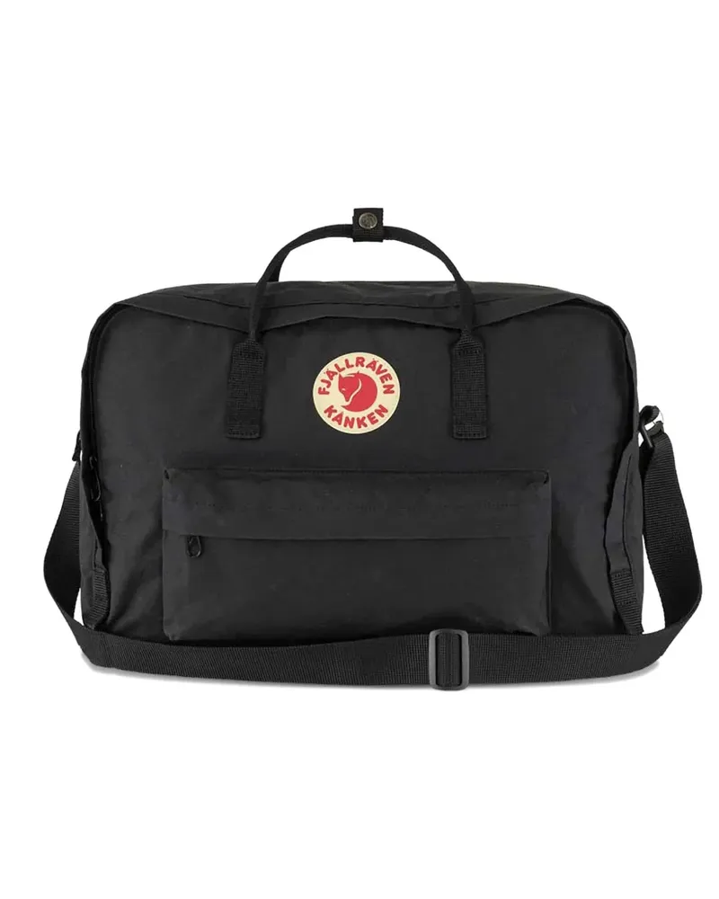 Fjäll Räven Kånken Reisetasche mit Logo-Patch - Schwarz Schwarz