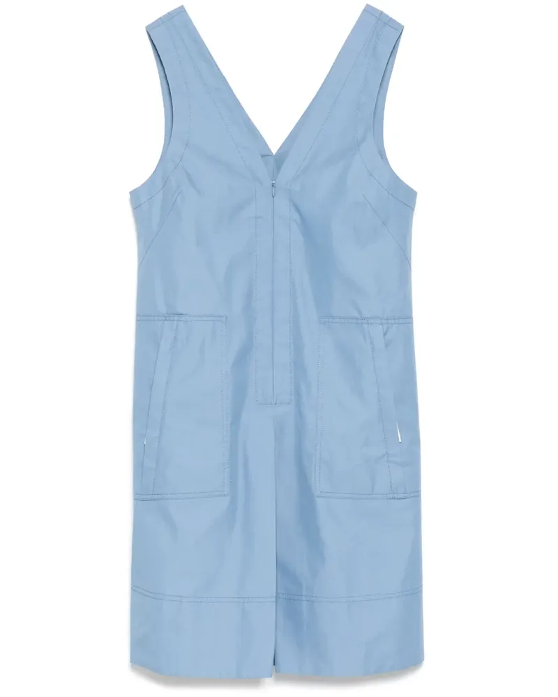 Lee Mathews Kleid mit V-Ausschnitt - Blau Blau