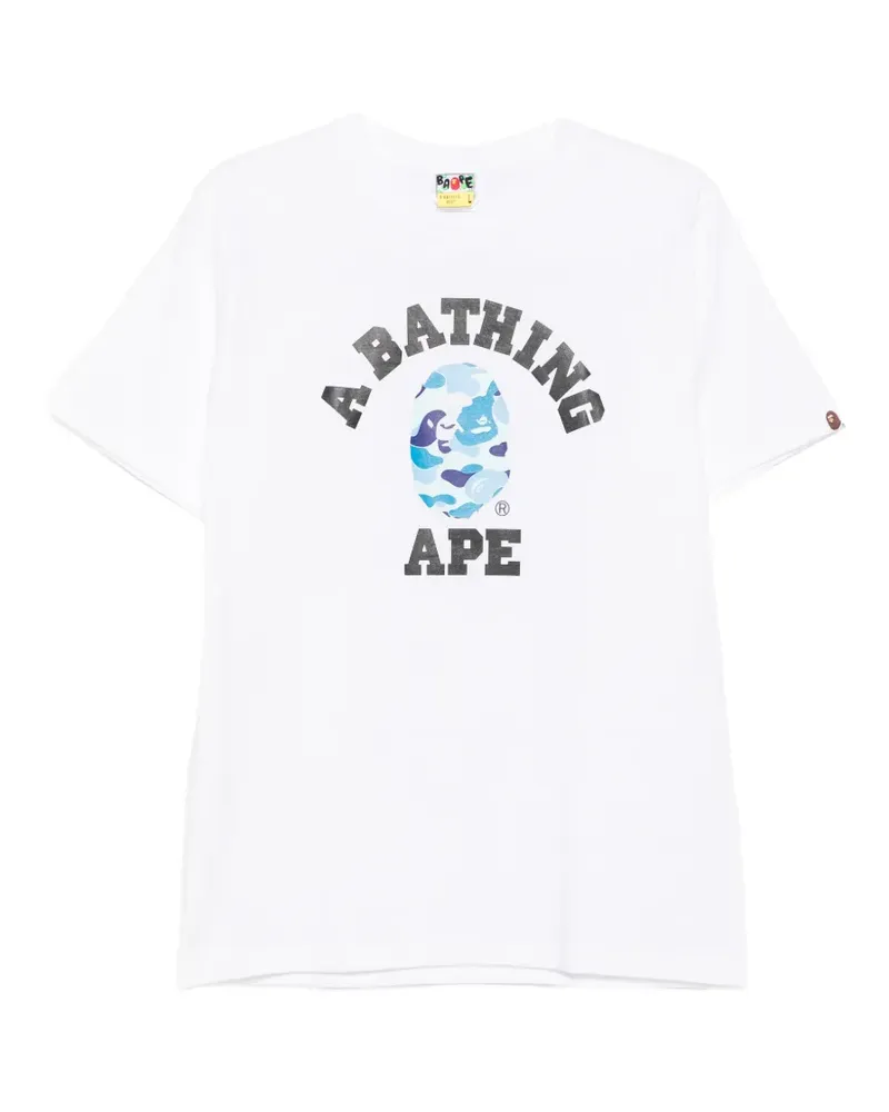 BAPE logo-print T-shirt - Weiß Weiß