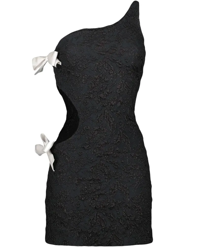 Giambattista Valli Minikleid im One-Shoulder-Design - Schwarz Schwarz