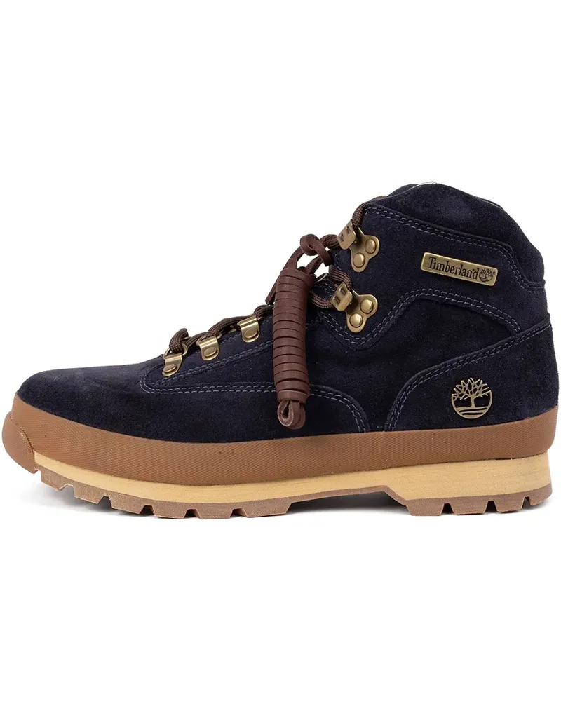 Timberland Euro Hiker Mid Dark Blue Wildlederstiefel - Blau Blau