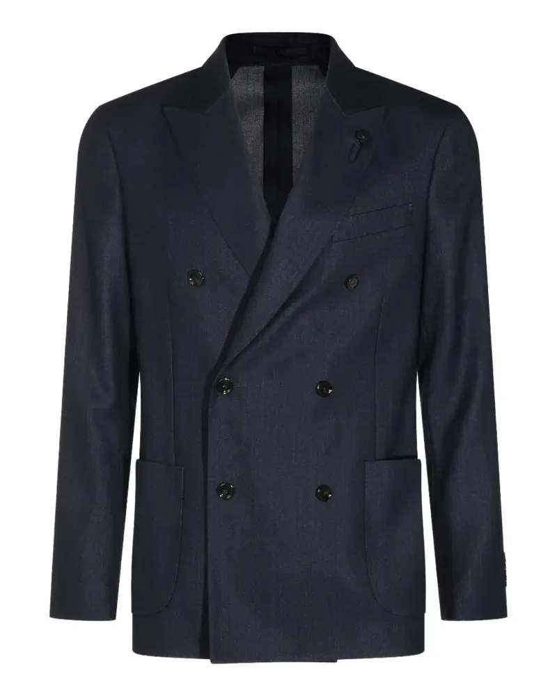 LARDINI Doppelreihiges Sakko - Blau Blau