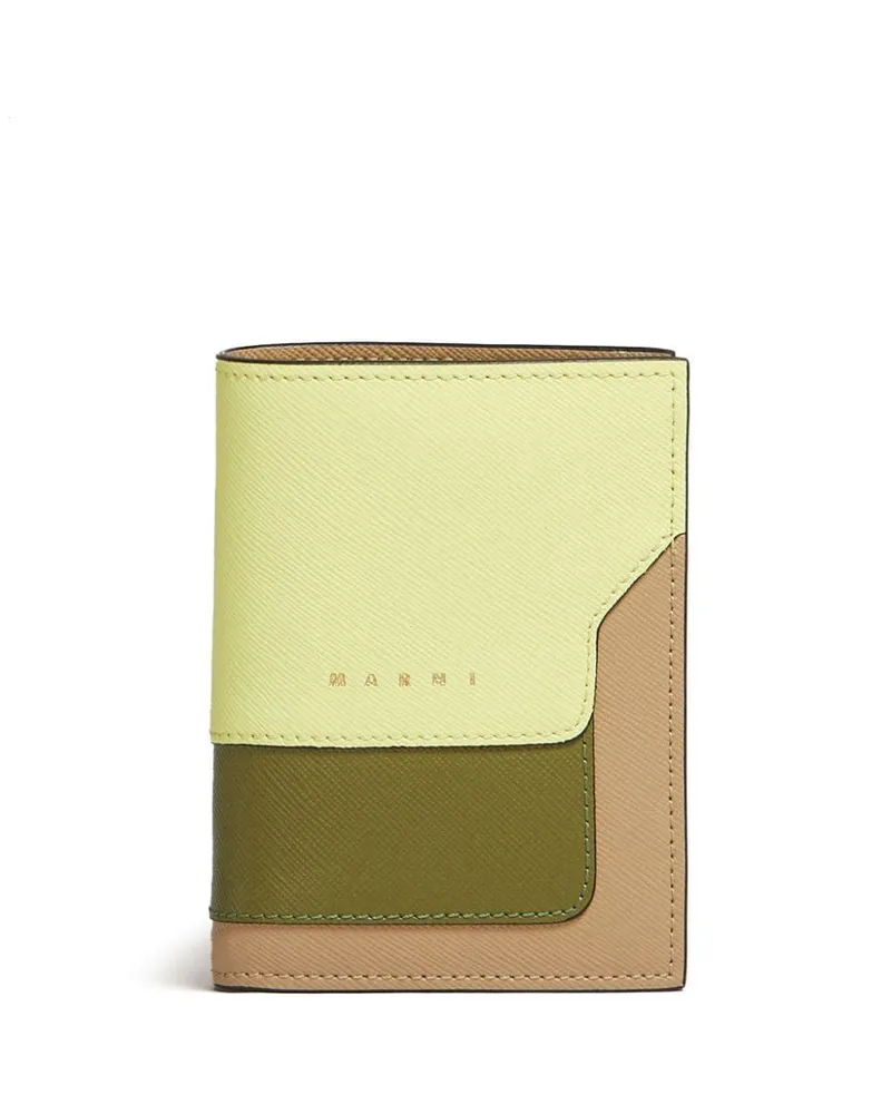Marni Portemonnaie mit Farben-Print - Gelb Gelb