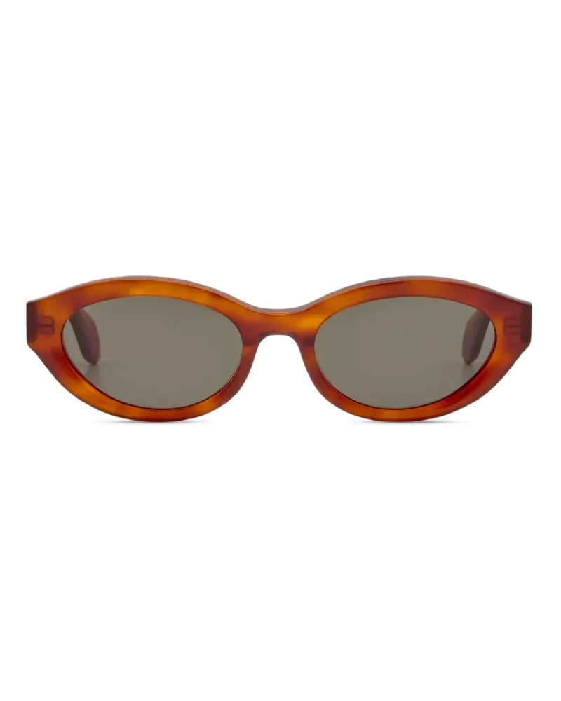 GIGI STUDIOS Mila oval-frame sunglasses - Braun Braun
