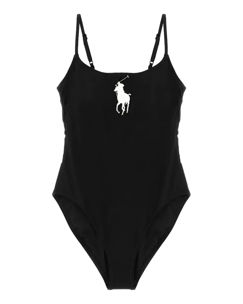 Ralph Lauren Kennedy Pony-embroidery swimsuit - Schwarz Schwarz