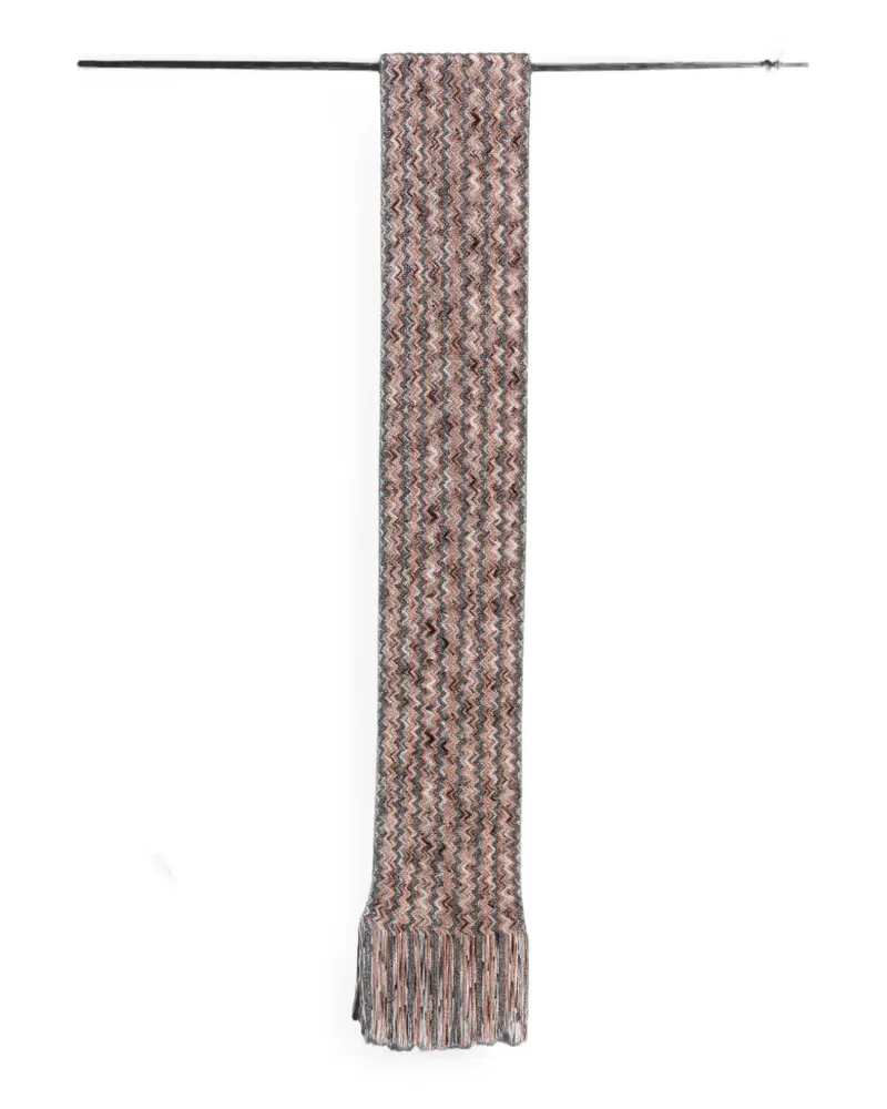 Missoni Schal mit Zickzackmuster - Grau Grau