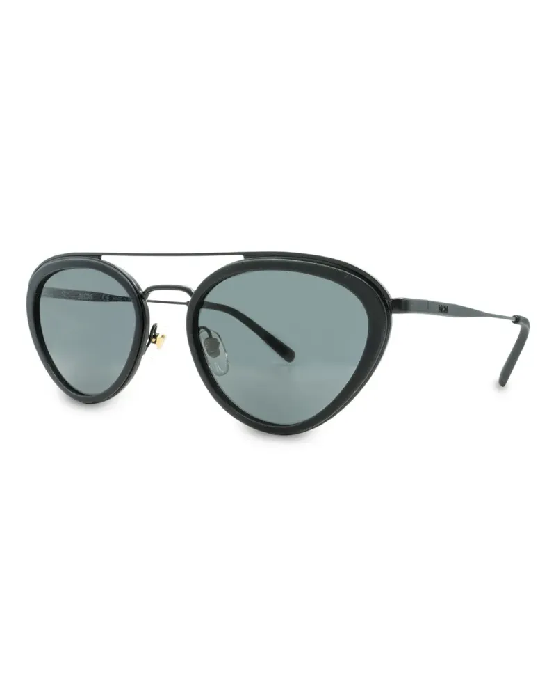 MCM double-bridge oval-frame sunglasses - Schwarz Schwarz
