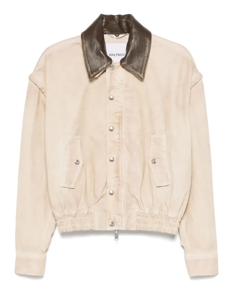 HALFBOY Jet Set Bomberjacke - Nude Nude