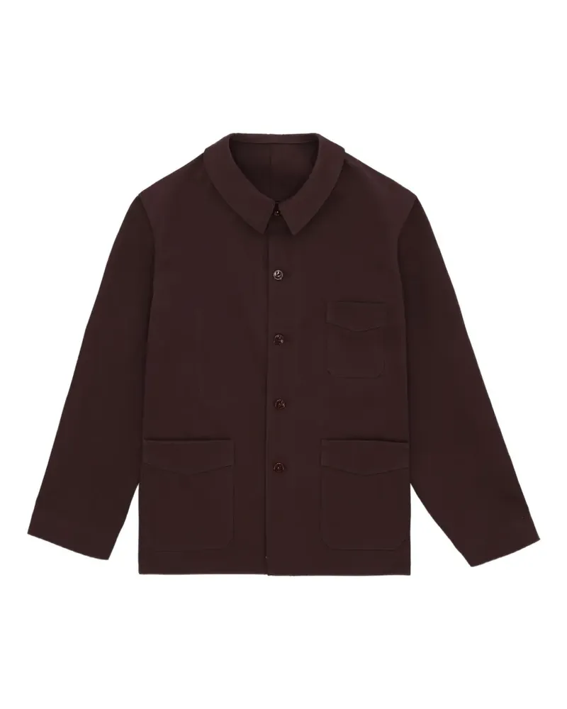 Fortela Boulevard patch-pocket shirt jacket - Braun Braun