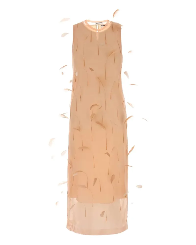 Jil Sander sleeveless midi dress - Nude Nude