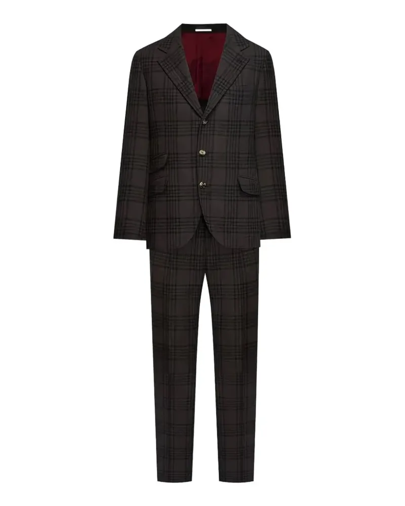 Brunello Cucinelli plaid-pattern suit - Braun Braun