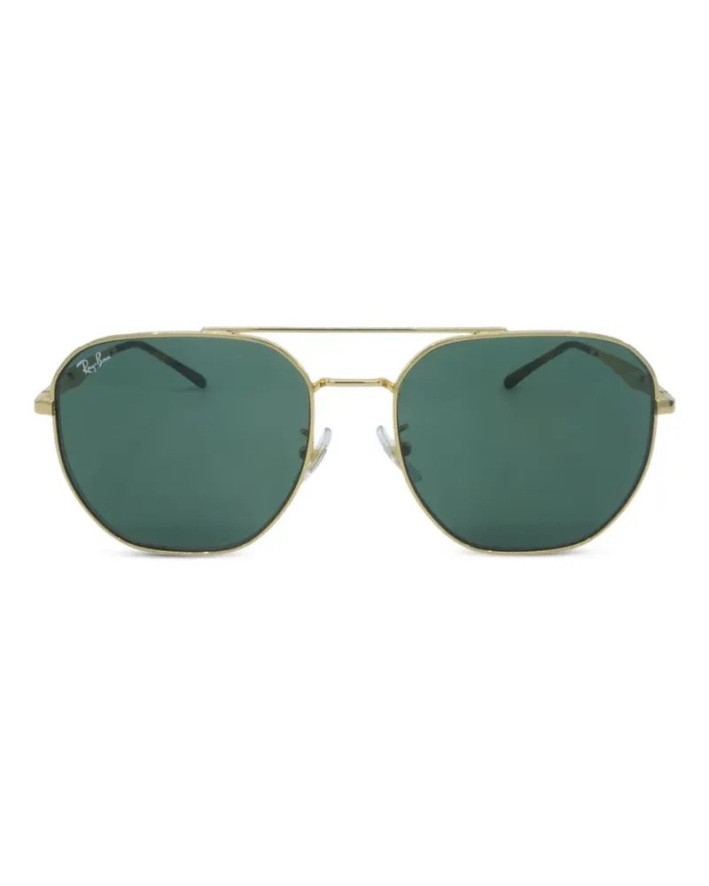Ray Ban pilot-frame double-bridge sunglasses - Gold Gold