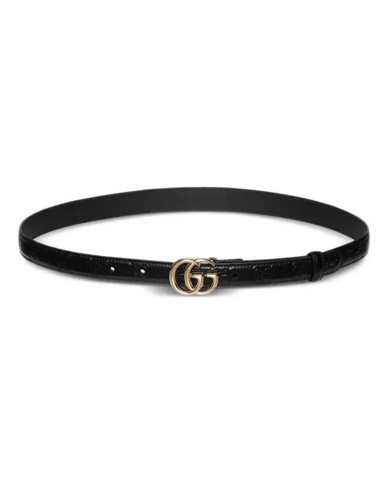 Gucci Gürtel mit GG-Schnalle - Schwarz Schwarz