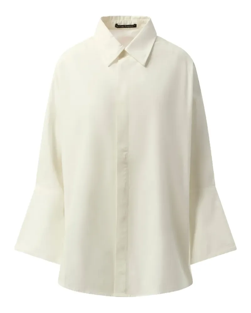 Fax Copy Express oversized flared-sleeve shirt - Weiß Weiß