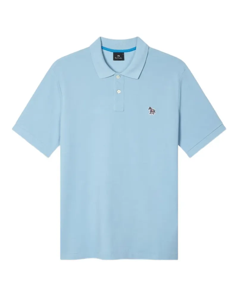 Paul Smith Zebra-patch polo shirt - Blau Blau