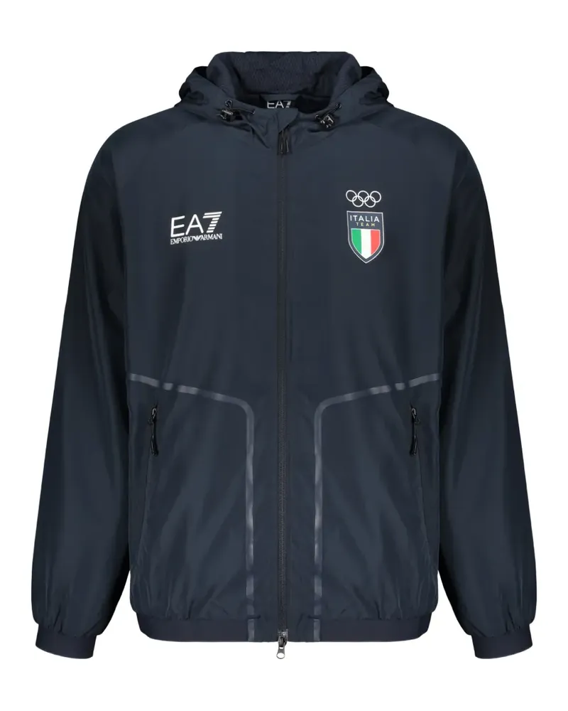 EA7 Windbreaker mit Kapuze - Blau Blau