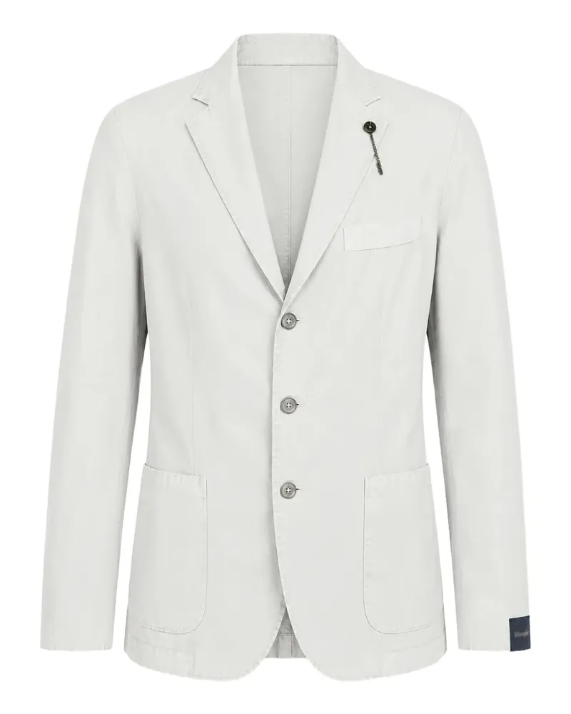 Biagio Santaniello pin-detail single-breasted blazer - Nude Nude