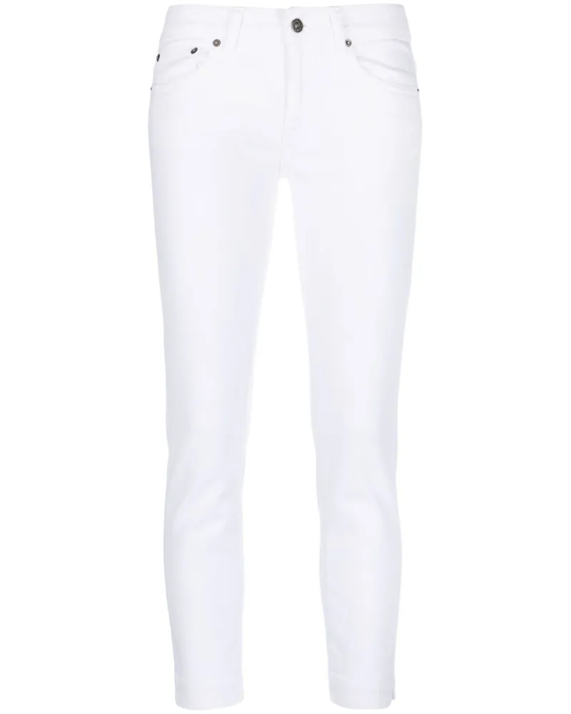 Dondup Schmale Cropped-Jeans - Weiß Weiß