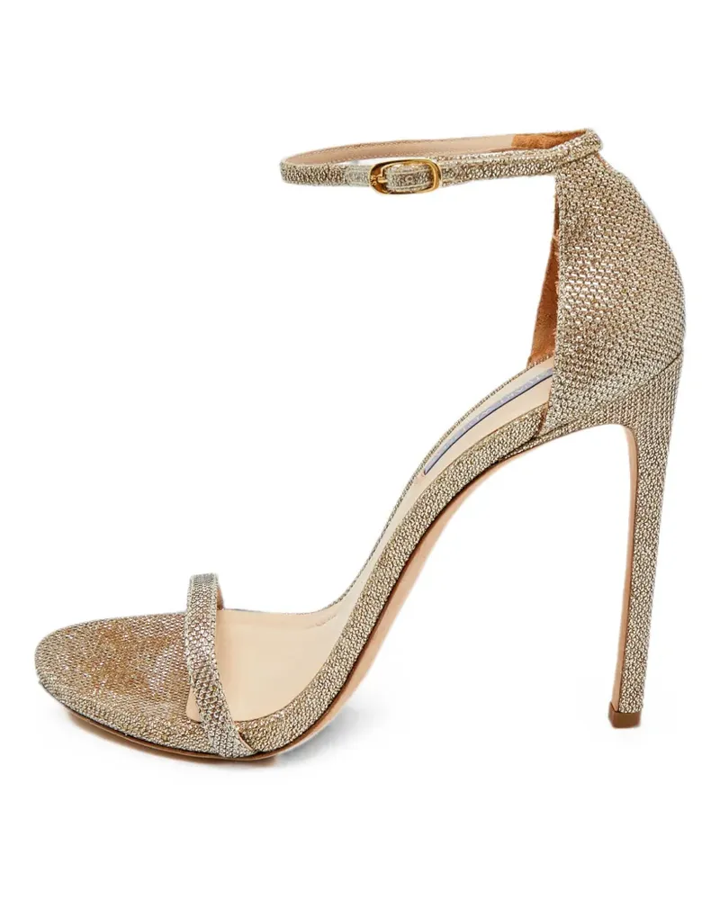 Stuart Weitzman Nudist ankle-strap heeled sandals - Gold Gold