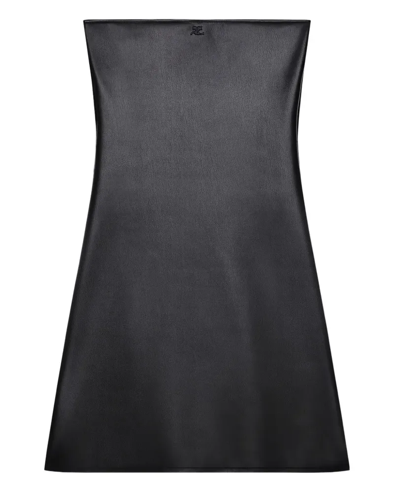 Courrèges Schulterfreies Minikleid - Schwarz Schwarz