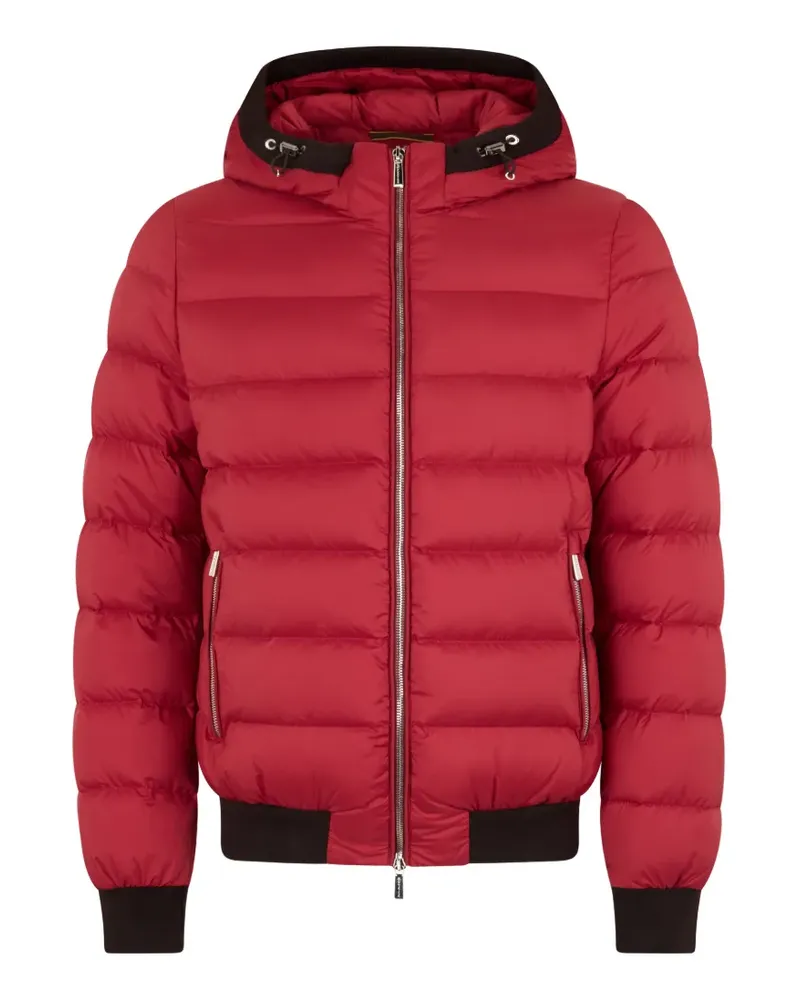 MOORER padded hooded jacket - Rot Rot