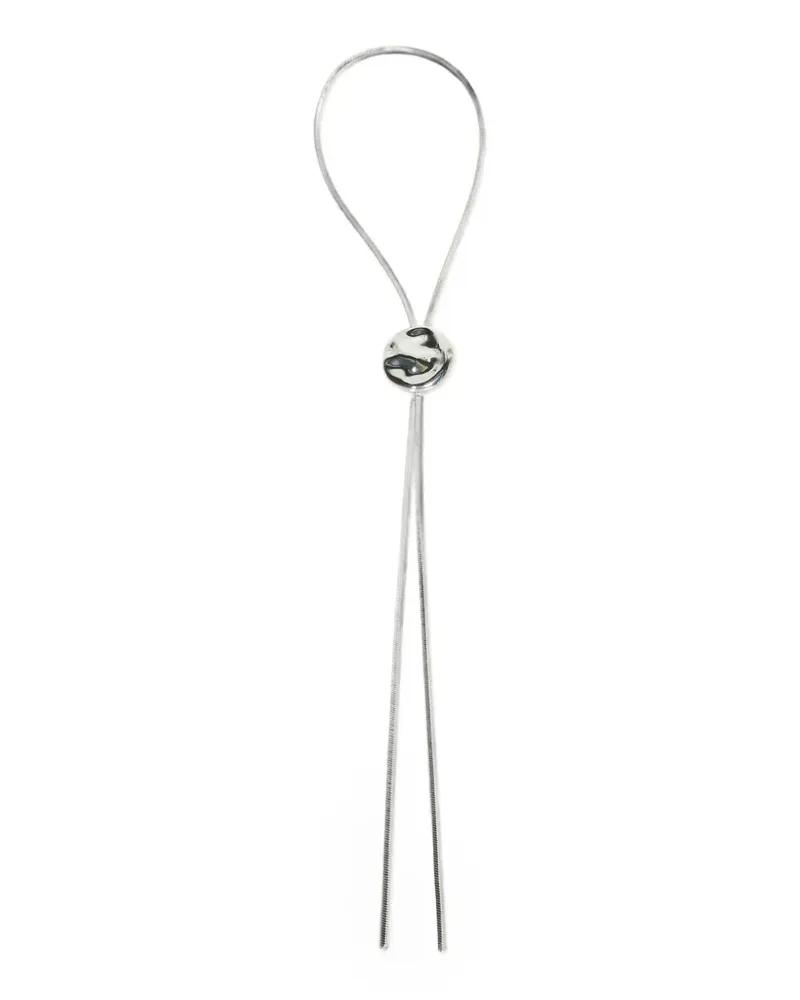 Federica Tosi Halskette mit gehämmertem Design - Silber Silber