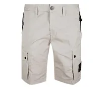 Cargo-Shorts mit Kompass-Patch - Nude