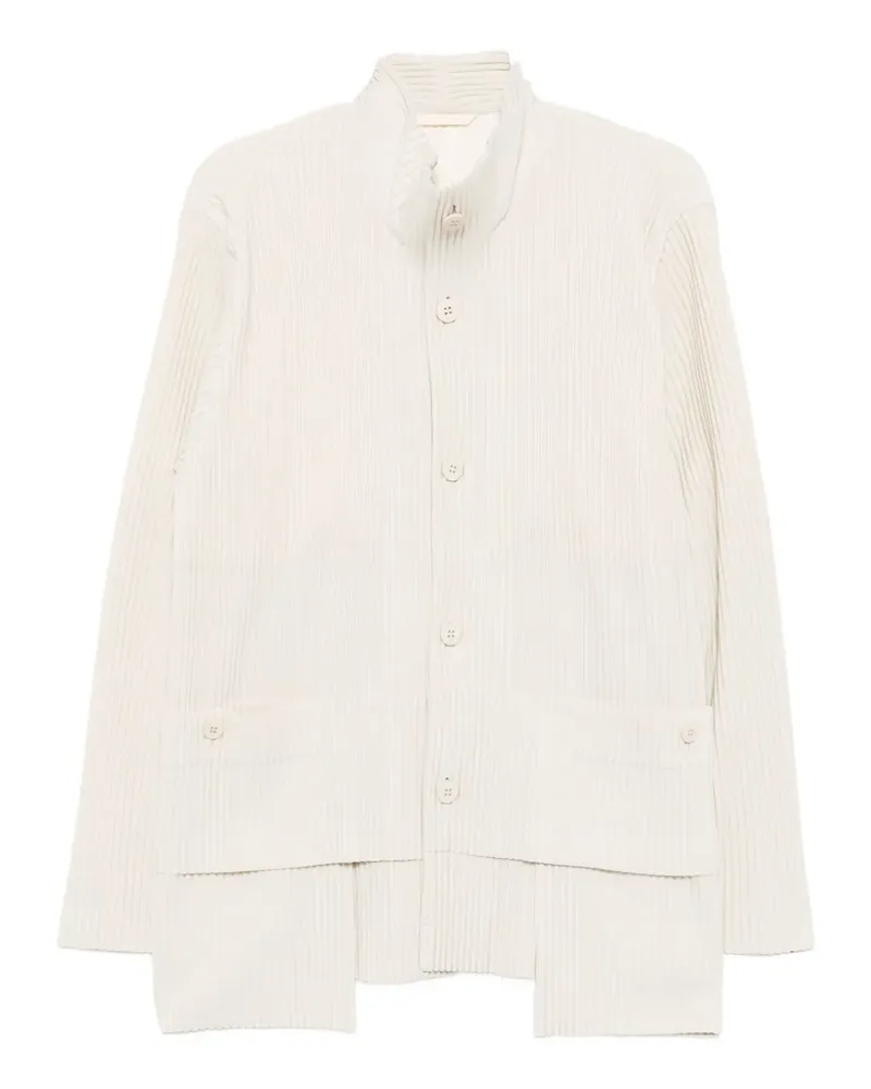 Issey Miyake Jacke mit Klappentasche - Nude Nude