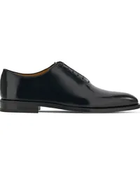 Ferragamo Geoffrey Derby-Schuhe aus Lackleder Schwarz